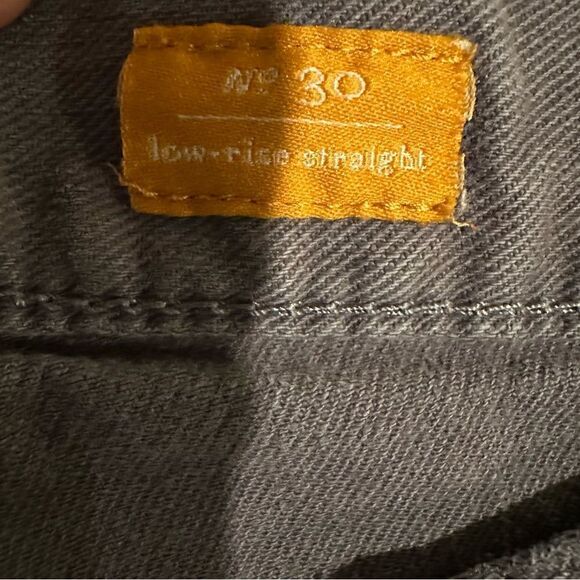 Anthropologie pilcro and the letterpress low rise straight crop gray jeans - Picture 4 of 4